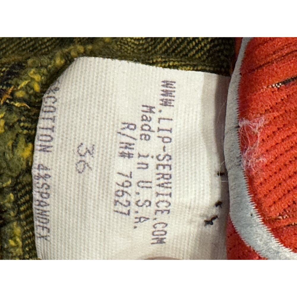 36 Lip Service Bleach Splatter Jeans Y2K Punk Goth Industrial Rave Pants USA Men - Picture 7 of 12